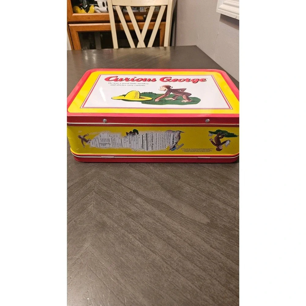 Universal Studios Curious George Gift Tin Storage Container Case Lunch Box 13